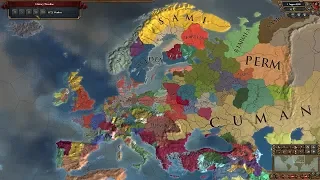 Europa Universalis 4 AI Timelapse - Extended Timeline Mod 1173-2300