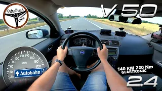 2008 Volvo V50 2.4 (140 KM) | V-MAX. 0-100 km/h. Próba autostradowa.