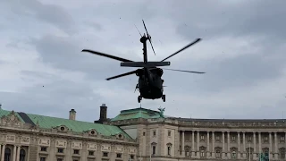 Sikorsky UH-60 Black Hawk Take off Vienna