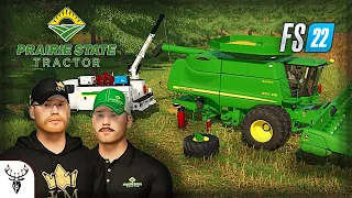 FARMER SNAPS WHEEL OFF COMBINE!! (FS22 Dealer Series)