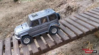 Tamiya Mercedes G500 - CC 02 Chassis - Durchs Wasser, über Brücken - Scale Crawler