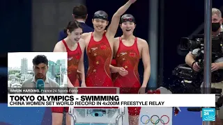 China win women's Olympic 4x200m freestyle in world record time • FRANCE 24 English