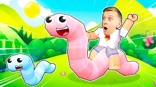 Вырастил ГИГАНТСКОГО ЧЕРВЯ! Worms Simulator ROBLOX от FFGTV