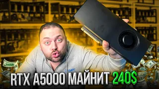 RTX A5000 майнит 240$  в Месяц | Nvidia поняла что Клиенты это Майнеры | 10 Разных монет