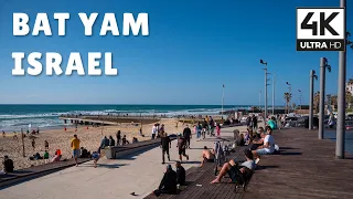 Beautiful city of BAT YAM | 4K 60 FPS UHD Virtual Walk