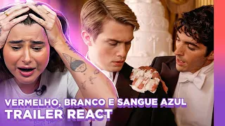 O FILME DO ANO CHEGOU! Vermelho, Branco e Sangue Azul - Trailer React | Alice Aquino