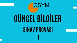 Güncel Bilgiler Sınav Provası / Birebir Aynı konsept ! KPSS 2023