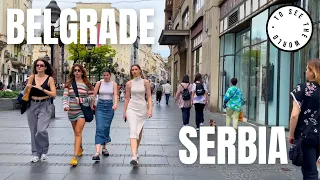 4K - 🇷🇸 A Virtual Walk Through Terazije Square In Belgrade, Serbia🇷🇸🇷🇸