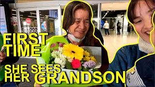 We meet grandma after 3 years, first time she sees her grandson.