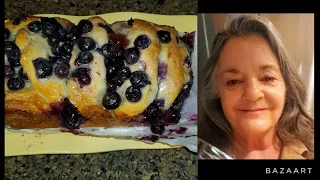 Blueberry Pastry Made With Pillsbury GRANDS