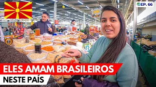 🇲🇰MACEDÓNIA do NORTE: COMO é um MERCADO de RUA TRADICIONAL aqui? 😱#ep65