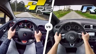 VW Polo R vs Renault Clio RS Trophy POV ACCELERATION & SOUND by AutoTopNL