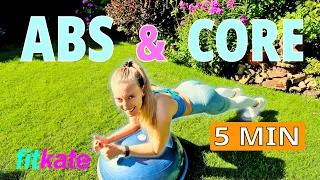 5 Min ABS & Core Workout | Bosu Ball | No repeat | No Break