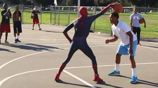 Spiderman 1v1 Ballin' in The HOOD.. (UNSEEN 1v1 Raw Footage)