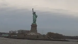 Statue of Liberty From Staten Island Ferry NYC