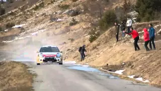 Sebastien Loeb on the limit during test for Monte Carlo 2015 HD