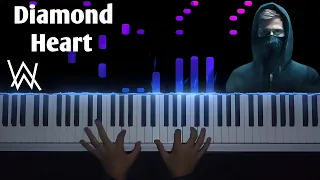 Alan Walker - Diamond Heart | Piano cover