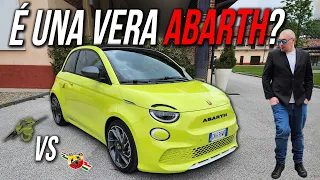 ABARTH 500e 🔋 ELETTRICA vs BENZINA in pista e in strada ⚡