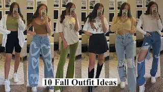Casual Fall Outfits 2021 || Fall Outfit Ideas, Back to School Outfit Ideas 2021 featuring Dossier