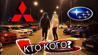 УЛИЧНЫЕ ГОНКИ | ВЕЧНАЯ БИТВА WRX STI ПРОТИВ MITSUBISHI EVO