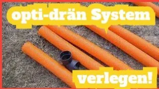 Entwässerung: Drainage erstellen mit opti-drän System