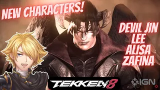 NEW TEKKEN 8 CHARACTER TRAILER! Devil Jin, Lee, Alisa, Zafina REACTION