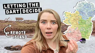 Throwing a DART at the map of IRELAND 🇮🇪 You'll NEVER GUESS where it lands!