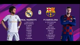 PRO EVOLUTION SOCCER 2020 - Real Madrid VS. Barcelona | El Clasico Full Match GAMEPLAY