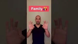 Family Signs in American Sign Language - Part 1 #shorts