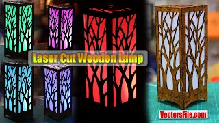 How to make Laser Cut Decorative Night Lamp | Laser Cut LED Lanterns Lamp Night Light Lamp Design