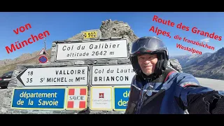 Motorrad von München über die Route des Grandes Alpes