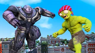 Scary Teacher Sad 3D Animation -Nick Ironman and Zombies Hulk War