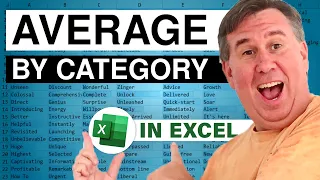 Excel - Dueling Excel - Average by Category Excel 2003 - Duel 142 - Episode 1800