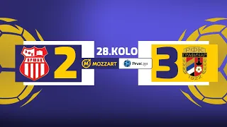 Mozzart Bet Prva liga Srbije 2023/24 - 28.Kolo: OFK VRŠAC – GRAFIČAR 2:3 (1:2)