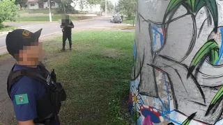 GRAFFITI PROBLEMS Chamaram a Polícia