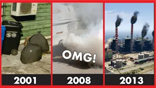 Evolution of POLLUTION LOGIC in gta games ( 2001 - 2020 )