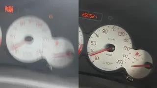 Peugeot 206 2.0 HDI - 0-100 km/h acceleration (Standard vs Stage 1 remap)