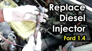Replace Diesel Fuel Injector | Ford TDCI | How to change a faulty diesel fuel injector in your car