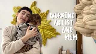 *Realistic* Studio Days as an Artist and Stay At Home Mom