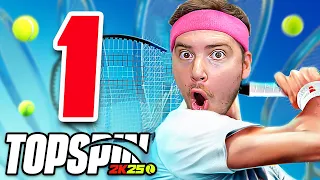 TOPSPIN 2K25 CARRIERA #1 - INIZIO La Mia CARRIERA nel TENNIS! (IL NUOVO SINNER??) -