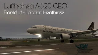 MSFS Lufthansa A320 CEO Frankfurt - London Heathrow