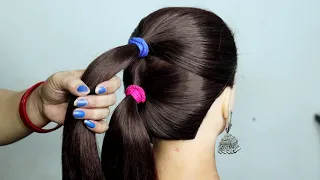 Very Easy Hair Style Girl Simple & Easy! Hair Style Girl With Ponytail F Long Hair ! Peehu Hairstyle