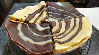 TOURBILLONS de CRÊPES MARBRÉES