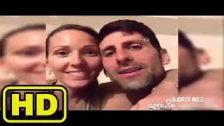 Novak & Jelena Djokovic Singing FUNNY - Us Open 2018 (HD) ###110