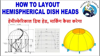 How to layout hemispherical dish heads.