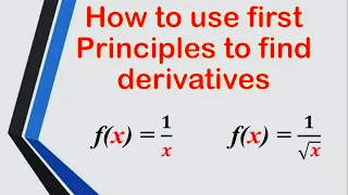 Finding derivatives using 1st Principles | Calculus 1