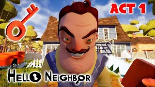 HELLO NEIGHBOUR MOBILE ACT 1 WALKTHROUGH