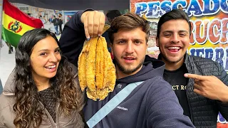 PROBANDO COMIDA CALLEJERA en BOLIVIA 🇧🇴 | ¿Qué comen acá?