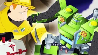 Rescue Bots get TRAPPED in a Mine! | Rescue Bots | Full Episodes | Transformers Junior | Kids Videos