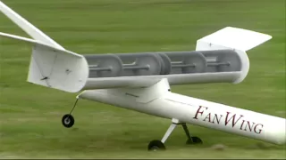 FanWing/EU SOAR: Distributed-propulsion aircraft with a trapped vortex inside the rotor cage